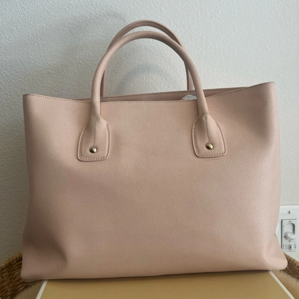 Furla Women's Blush Leather Tote - Picture 5 of 14